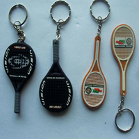 硅胶饰品|网球拍钥匙扣